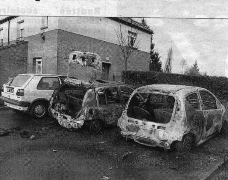 Feu de 2 v�hicules