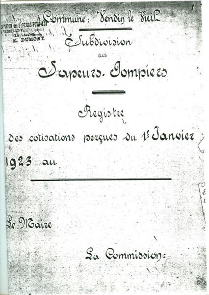 Registre de 1923