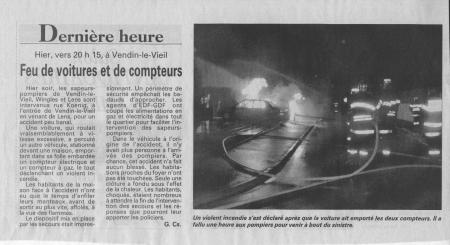 voiture  dans 1  compteur �lectrique